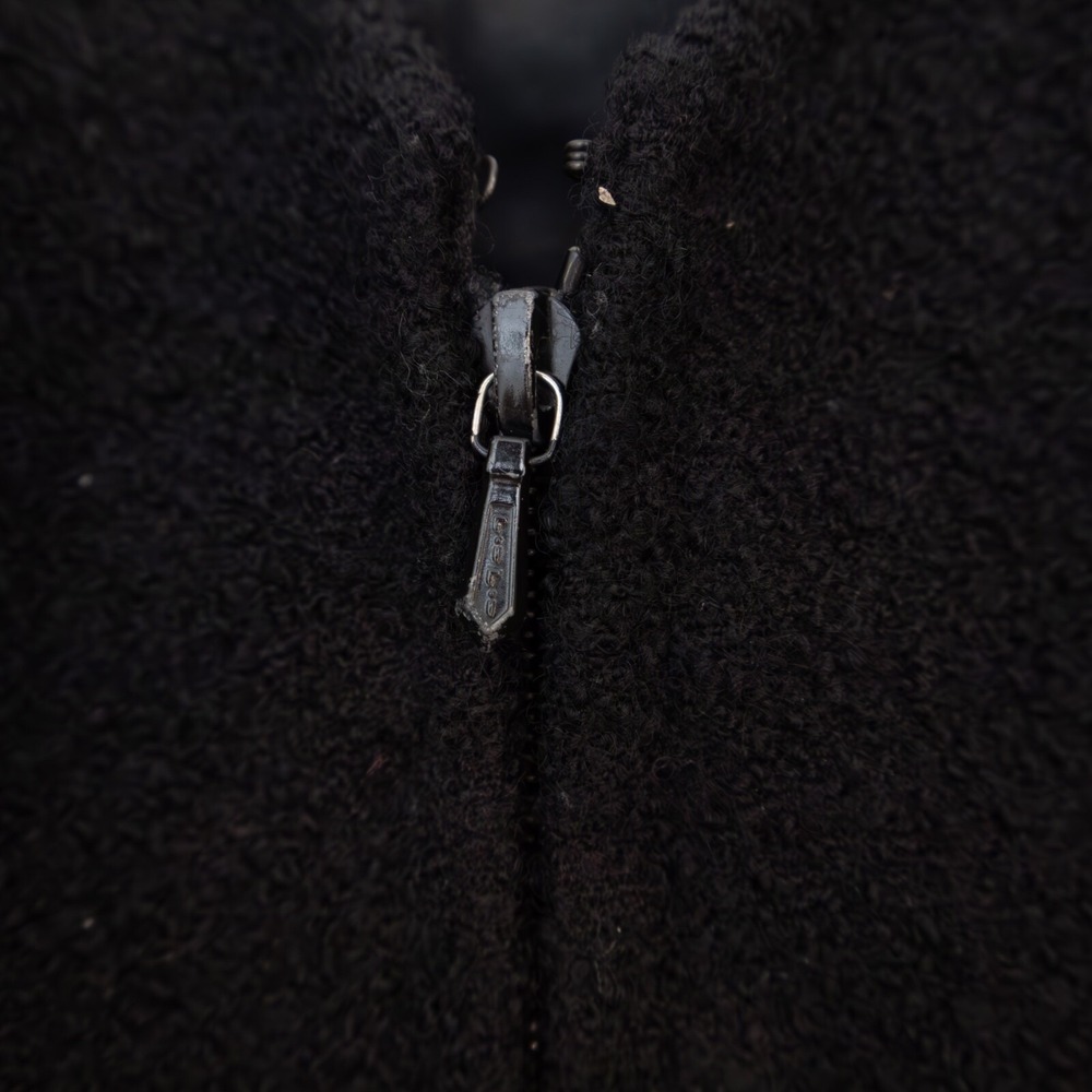 RARE Chanel Vintage S/S 1993 Circa Black Tweed‎ Corset with Gold Clover Buttons - Picture 7 of 10